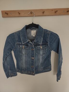 The Children's Place Girls Jean Jacket In Blue Size 7/8